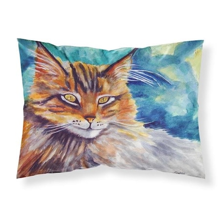 Carolines Treasures Carolines Treasures 7421PILLOWCASE Maine Coon Cat Watching You Fabric Standard Pillowcase 7421PILLOWCASE